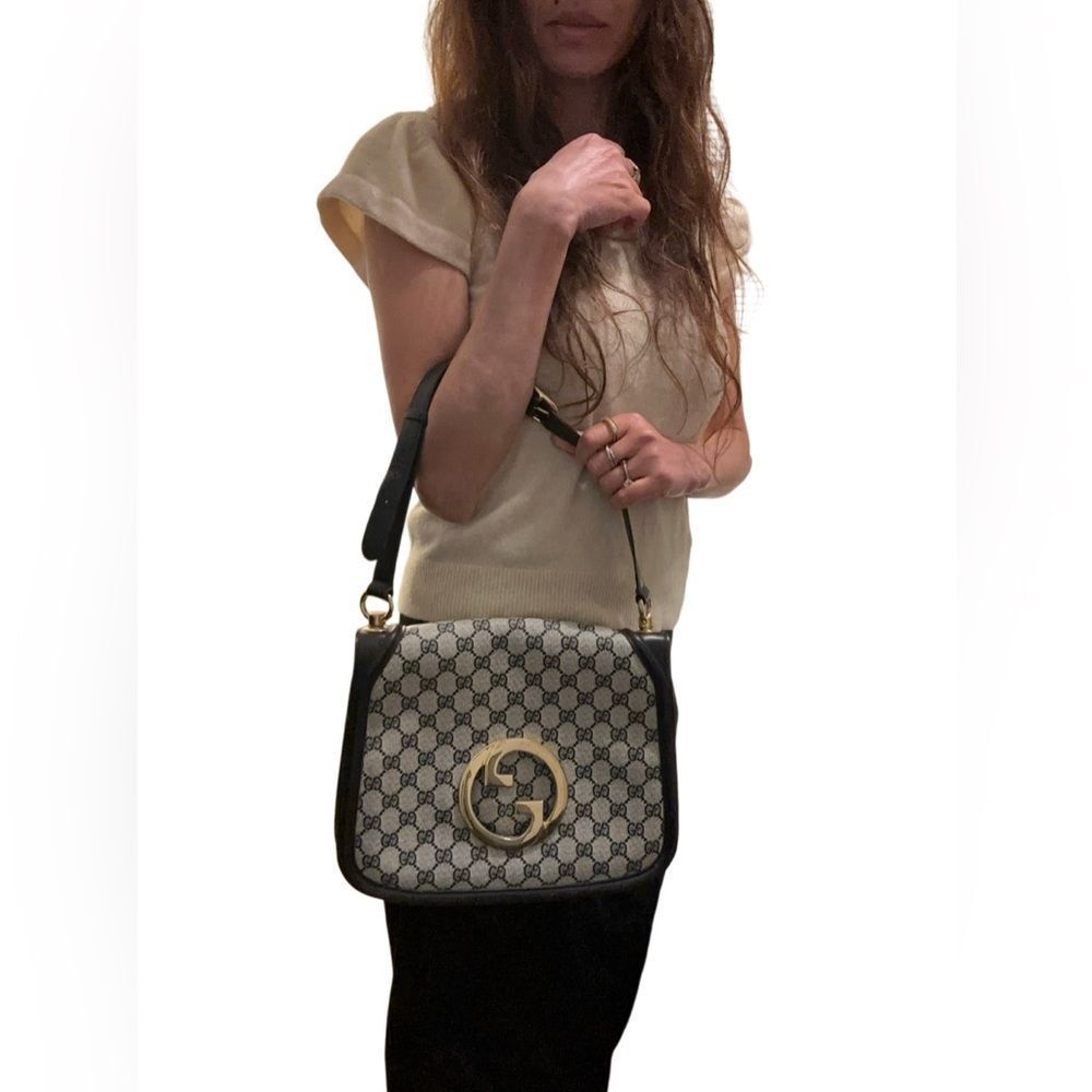 Gucci Black and Beige Blondie Shoulder Bag - Picture 12 of 12